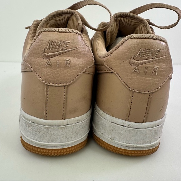 Nike Air Force 1 AF1 Tan Shoes Size 9 - Picture 6 of 8